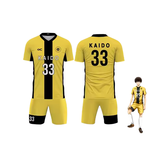 Summer Men's Tokyo Esperion FC Anime Jersey, Ao Ashi Cosplay Anime Jersey Set Street Sportswear