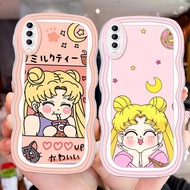 D-21 Anime Sailor Moon Transparent Casing for Samsung A30S A50 A02S A7 A02 A30 A50S M02 Case