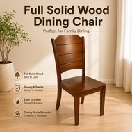 Familystar2u Full Solid Wooden Dining Chair For Dining Table Family Use Homestay Airbnb Condo Furnit