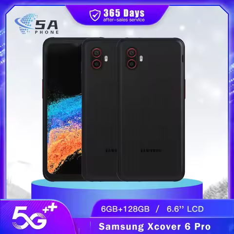 Original Samsung Xcover 6 Pro G736U1 G736B 5G Mobile Phone NFC 6GB+128GB 120Hz IPS 6.6‘’ 50MP+8MP+13