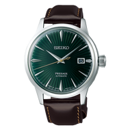 Seiko SRPD37 SRPD37J SRPD37J1 Presage Automatic Cocktail Mockingbird Green Brown Leather Watch