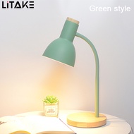 LED Desk Lamp With Button Type Switch Eye-Caring Study Desk Lamps Adjustable Goose Neck Table Lamp For Living Room Office