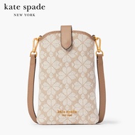 KATE SPADE NEW YORK SPADE FLOWER JACQUARD NORTH SOUTH CROSSBODY K4511 กระเป๋าสะพาย / ซองใส่มือถือ