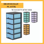 Drawer Baju Plastic Laci Baju Drawer Rak Baju Plastik 5 Tingkat Drawer Cabinet 5 Tier Plastic Drawer