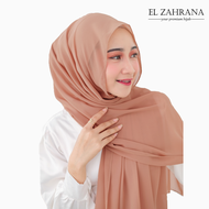 ELZAHRANA HIJAB Terbaru - Pashmina Tali Ceruti Babydoll Pasmina Polos Flory Shawl Tali