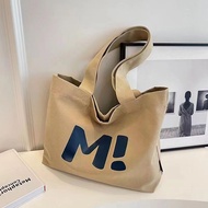Japanese Style Large Capacity Shoulder Bag Bag Female Student Ins All-Match Class Canvas Bag Simple 