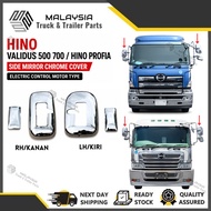 Hino 500 700 Profia Side Mirror Chrome Cover Electric Motor Type / Cover Cermin Sisi Chrome Lori