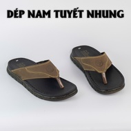 High quality men's DR sole flip flops in red brown