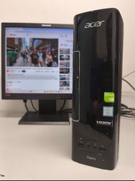 Acer Aspire XC-780，Intel i5-7400，4GB Ram，256G SSD+1TB HD，獨顯，Wifi+藍牙，DVD-RW，Win 11 pro，Office 2021Pro