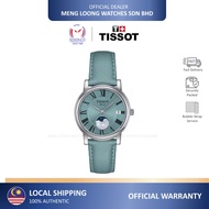 TISSOT CARSON PREMIUM LADY MOONPHASE T122.223.16.353.00 Ladies Watch Jam Perempuan 100% Original