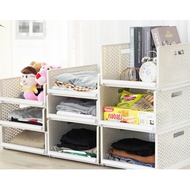 Wardrobe storage closet storage layered partitions drawer storage box clothes storage basket rack 衣橱
