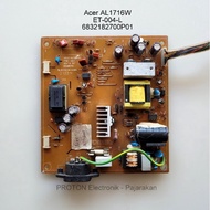 MESIN PSU LCD Monitor Acer AL1716 AL1716W AL1716WA AL1716WS Benq ET-004-L T71W LH001 . PCB Power Sup
