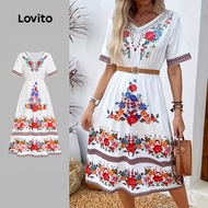 Lovito Boho Dress Spring/summer Dress for Women LBL32448
