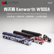 Kenworth Kenworth W900A American Truck Truck DCP 1: 64 Flatbed Trailer Alloy Car Model