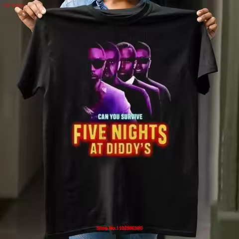 Five Nights At Diddy's shirt Diddy Can You Survive Drama T vintage Washed Stretched Comfortable fash