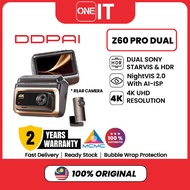 [NEW LAUNCH] DDPAI Z60 Pro Dual 4K GPS 3 Channel Front & Rear Super Capacitor Dash Cam