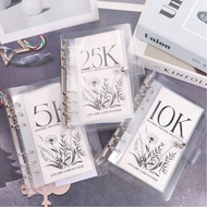 2.5K/5K/10K Loose-leaf Book  Envelope Savings Challenge Binder Save Budget Book Savings for Cash Bin