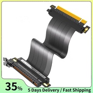 PCIE 4.0 Extension Cable, 16x Shielded High Speed GPU Riser Cable with PCI Express Port GPU Extensio