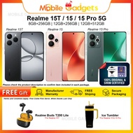 Realme 15T / Realme 15 / Realme 15 Pro 5G 8GB/12GB+256GB/512GB | Original Malaysia New Set