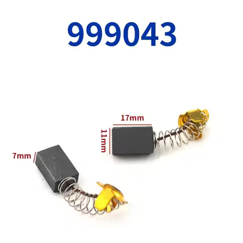 999043 43A Carbon Brush 17x11x7mm for Hitachi CM4SB2 C7 G15SA2 Angle Grinder Cutter Accessories Repl