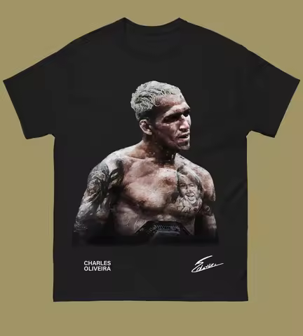 Charles Oliveira Pattern T-shirt, Boxing T-shirt, Sports Shirt, UFC T-shirt, MMA T-shirt, Fitness T-