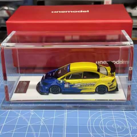 One Model 1:64 Honda Civic FD2 Spoon Wide-body resin model collection gift