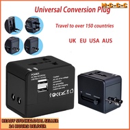 International Travel Adapter Universal Conversion Plug Travel Plug Power Adaptor Wall Charger with USB PD ports