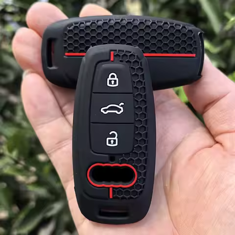 For Audi A3 8Y A4 A6 A7 A8 E-tron Q5 Q8 C8 D5 Silicone Car Smart Key Case Cover Auto Styling Protect