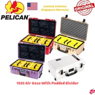 Pelican 1535 Air Case with Padded Divider (Limited Lifetime SG Warranty)(Ready Stocks)(Fast Local Sh