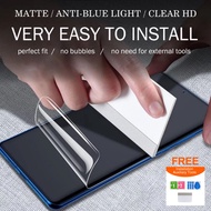 Hydrogel Screen Protector Oppo Find X8 X7 X6 A96 Reno 6 6Z A95 A74 X5 X2 X 7 Pro Blueray Matte