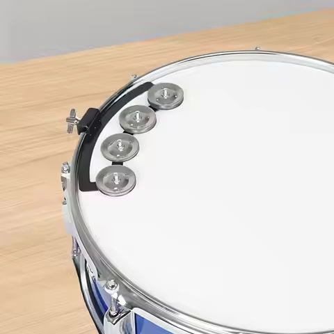 Hi Hat Tambourine Drum Set Metal Mountable Music Rhythm Tambourine Snare Tambourine for Party Ensemb