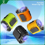 6000mah Kipas Klip Pinggang Boleh dicas semula Kipas Klip Tali Pinggang Peribadi Lampu Suluh Bank Ku