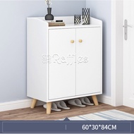 b33 Shoe Cabinet Books School Supplies Garment Storage 60*30*84cm (White) MDF 33B-2701