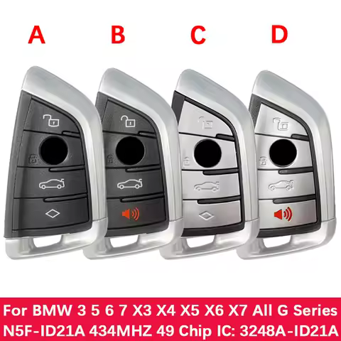 CN006133 Original Smart Key Fob Keyless Go N5F-ID21A IC: 3248A-ID21A 434MHZ 49 Chip For BMW 3 5 6 7 
