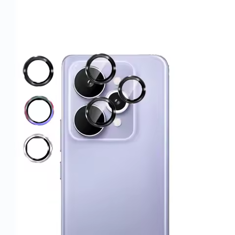 1 Set Lens Protective Film for Realme 15 Pro 5G Metal Ring Camera Protectors for Redlme15 15Pro P4 P
