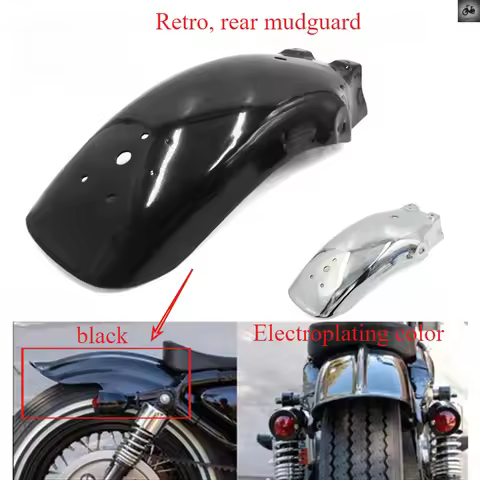Motorcycle Rear Mudguard Wheel Cover Universal Fits For Kawasaki VN800 VN900 VN1500 For VTX Honda Sh