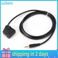 Usihere 3.5mm AUX Input Adapter Cable MP3 Connector Fit for Benz Mercedes CLK SL SLK W168 W202 W203 W208
