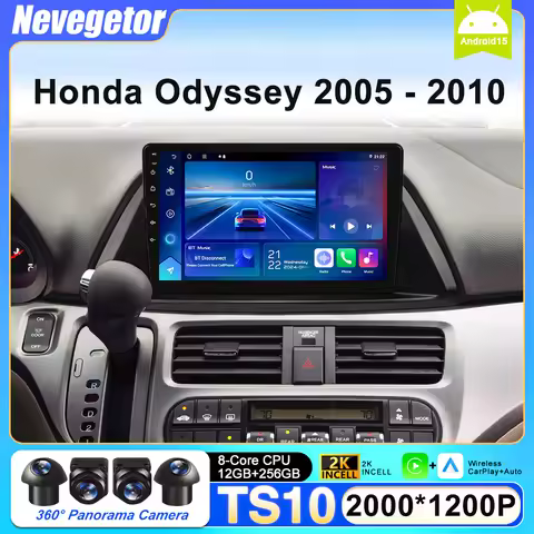 Android 15 For Honda Odyssey 2005 - 2010 Car Radio Multimedia Player Navigation Stereo DSP Carplay 5