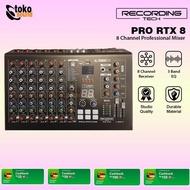 Baru Recording Tech Pro Rtx8 - 8 Channel Professional Audio Mixer Ori