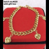 10k saudi gold bracelet charm ladies-880