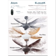 Elmark Atom ABS Blade AC Motor 42 inch Ceiling Fan with Remote Control (5 blades)