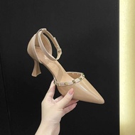 JK 7988-2 Pointed back strap stilleto heels for women