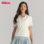 Wilson Women ADDISON KNIT POLO WW00513531GYC Official Store