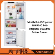 Beko BCN130000 Built-in Integrated Fridge Refrigerator 300 Liter Bottom Freezer Pro-Smart Inverter (