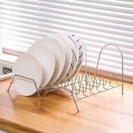 Household Kitchen Rack Single-Layer Bowls Storage Rack Two-Layer Plate Bracket Water Drainer Dish Rack