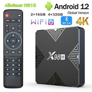 X98H TV Box Android 12.0 Allwinner H618 2GB/4GB RAM 16GB 32GB ROM BT5.0 AV1 3D Wifi6 2.4G&amp;5G Wifi HDR Media Player Set Top Box TV Receivers