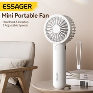 Essager Hand-Held Fans Type C Cooling Desk Fans 1200mAh Stand Fan Portable Hand Table Mini Fan Three