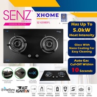 SENZ RUBY intelSync Twin Burner Gas Stove with Nano Coating SZ-GS980FL