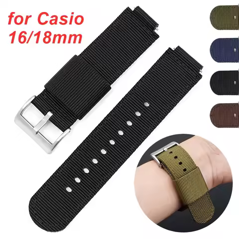 Quick Release Nylon Watchband for Casio MRW-200/AE-1200/DW-5600 GM110 GM2100 GA900 AQ-S810 Canvas Wr