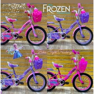 100% SIAP PASANG 16'' HELLO KITTY KIDS BICYCLE BASIKAL UNTUK BUDAK 4 - 6 TAHUN WITH BASKET AND CARRIER